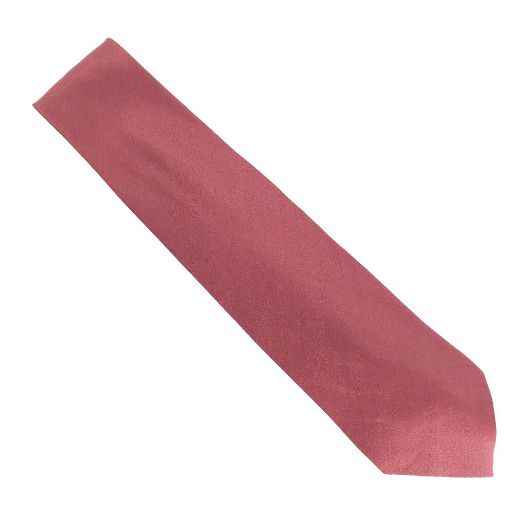 Millionaire Men Necktie Solid 100% Polyester Color Brown Size 59x4 - NWOT